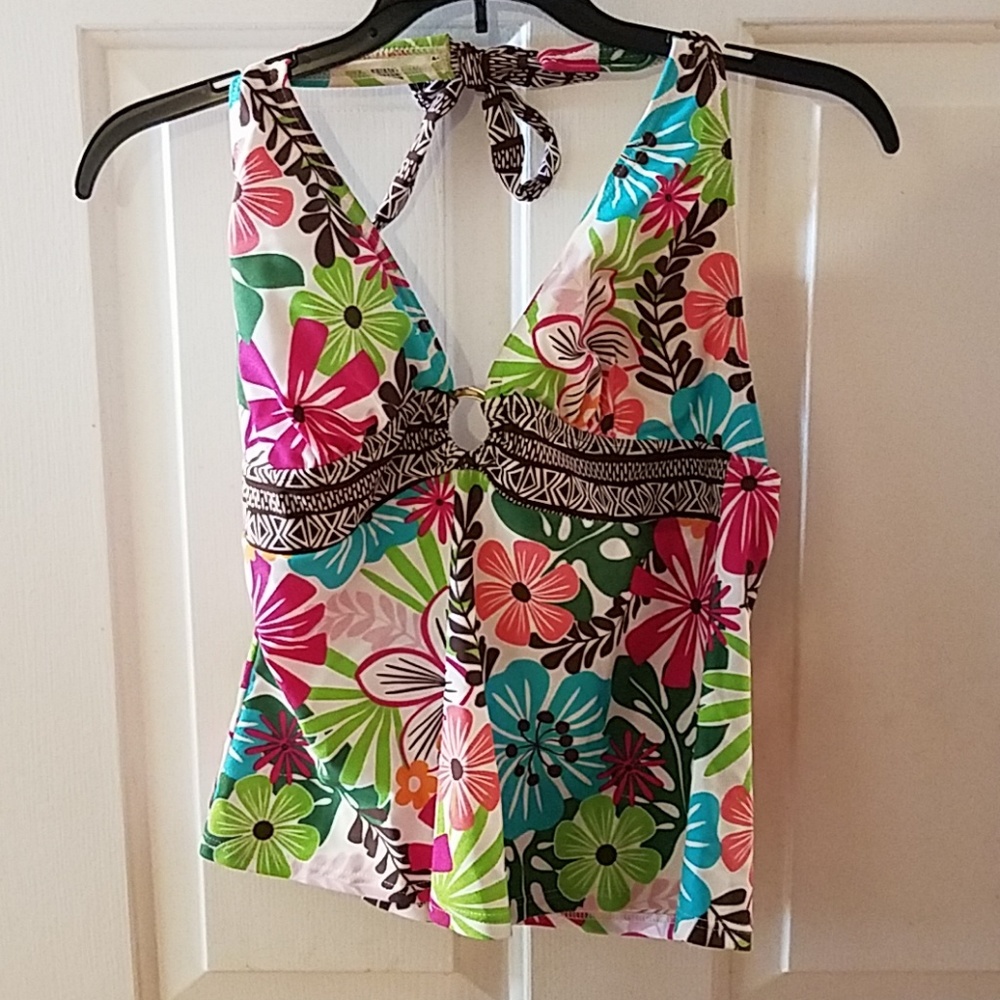 Nwot tropical escape tankini top